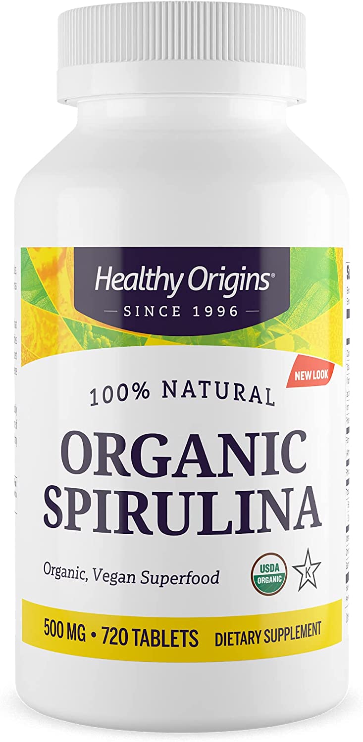 Спіруліна Healthy Origins Spirulina органік 500 мг, 720 таблеток (HOG-88239)