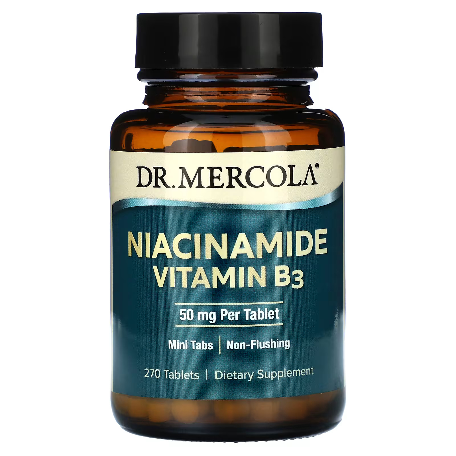 Ніацинамід (вітамін B3) Dr. Mercola Niacinamide Vitamin B3 50 мг, 270 таблеток (MCL-21268)