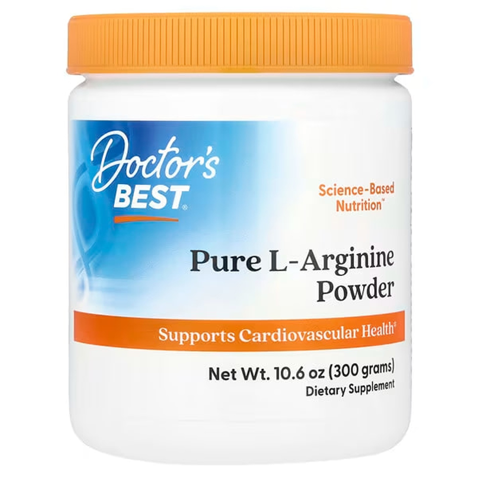 Аргінін Doctor's Best L-Arginine чистий порошок, 300 г. (DRB-00374)