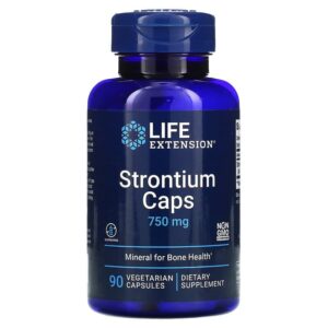 Стронцій для здоров'я кісток Life Extension Strontium 750 мг, 90 кап. (LEX-14769)