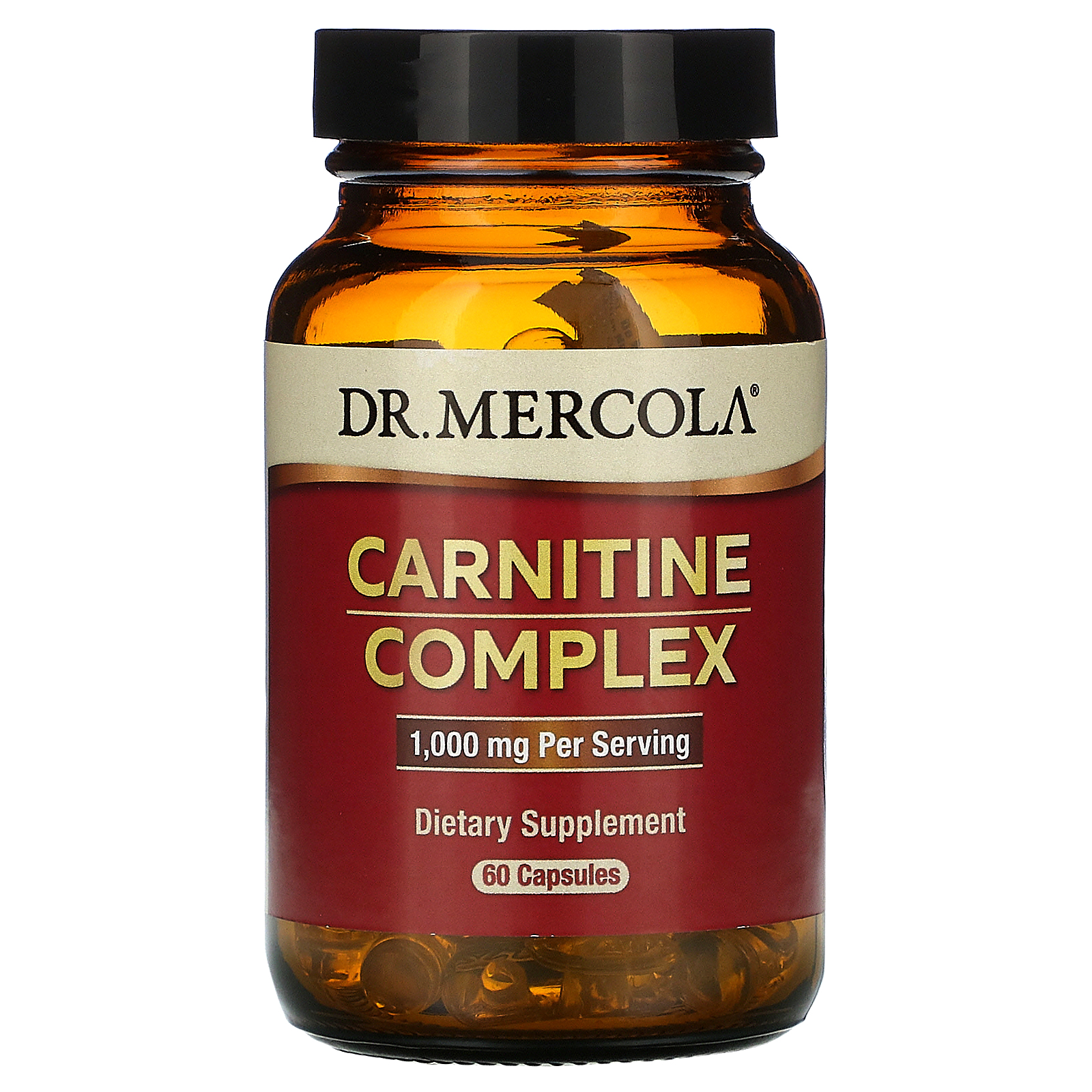 Карнітіновий комплекс Dr. Mercola Carnitine Complex 1000 мг, 60 капсул (MCL-03337)