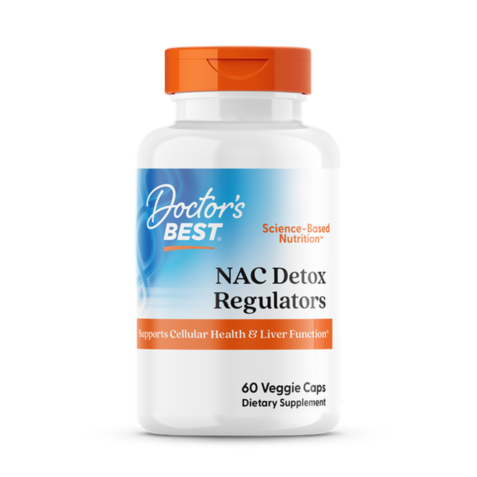 Ацетилцистеїн Doctor's Best NAC Detox Regulators, 60 капсул (DRB-00279)