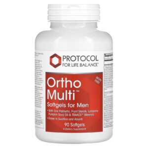 Мультивітаміни для чоловіків Protocol for Life Balance Ortho Multi Softgels for Men, 90 гелевих капсул (PRT-13880)