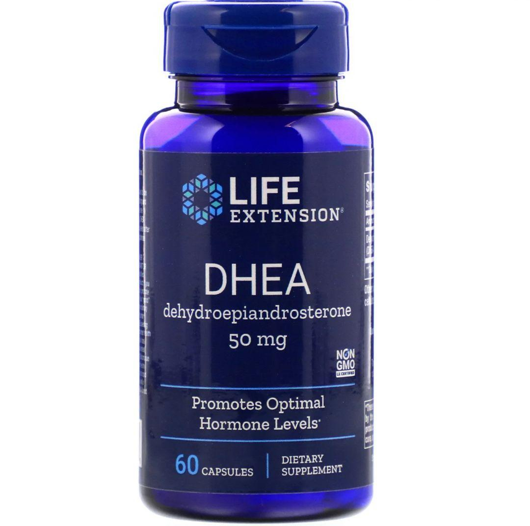 ДГЕА (дегідроепіандростерон) Life Extension DHEA 50 мг, 60 капсул (LEX-88206)