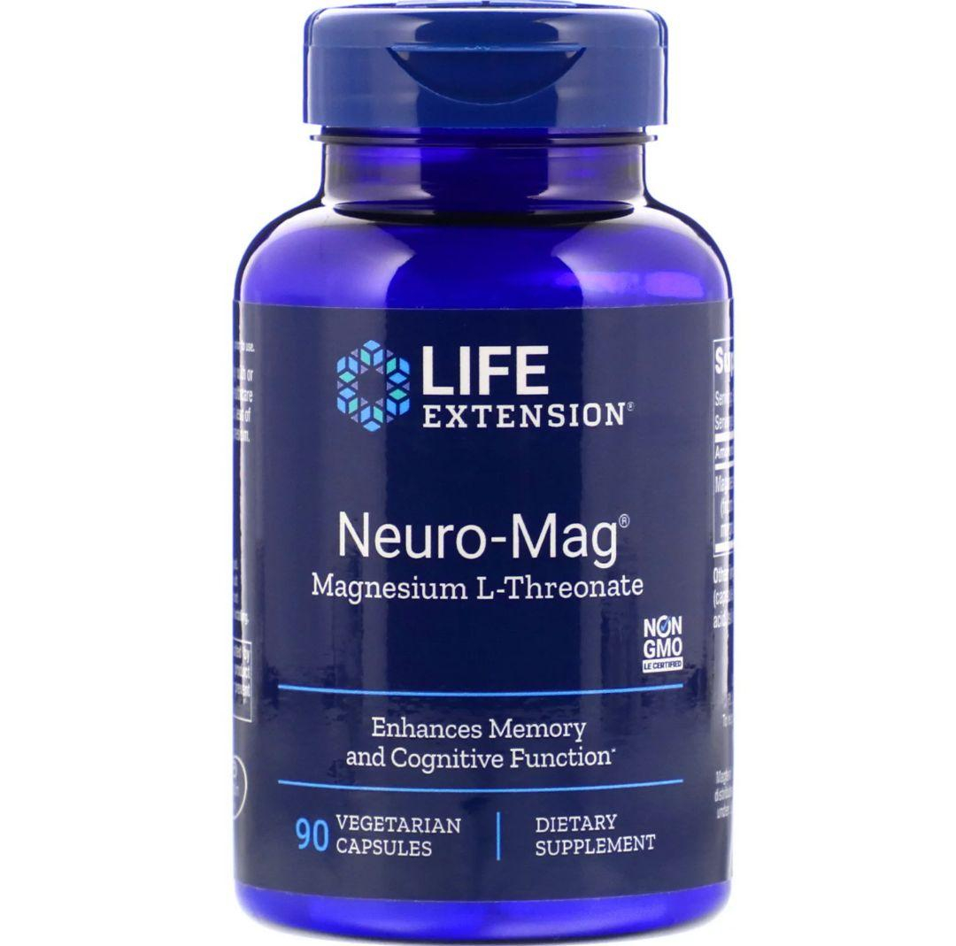 Магній (Neuro-Mag) Life Extension, 90 капсул (LEX-16039)