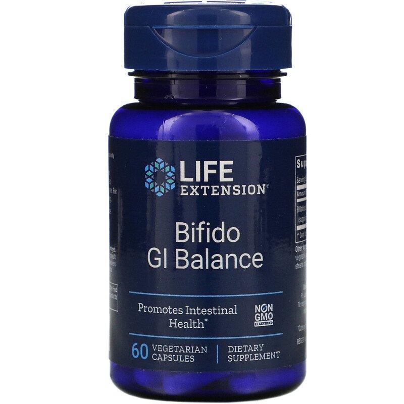Біфідобактерії Life Extension Bifido GI Balance, 60 капсул (LEX-16226)