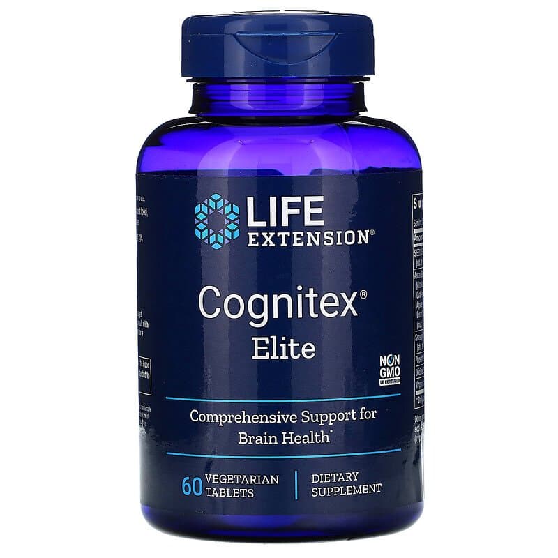 Поліпшення роботи мозку Life Extension Cognitex Elite, 60 таб. (LEX-23966)
