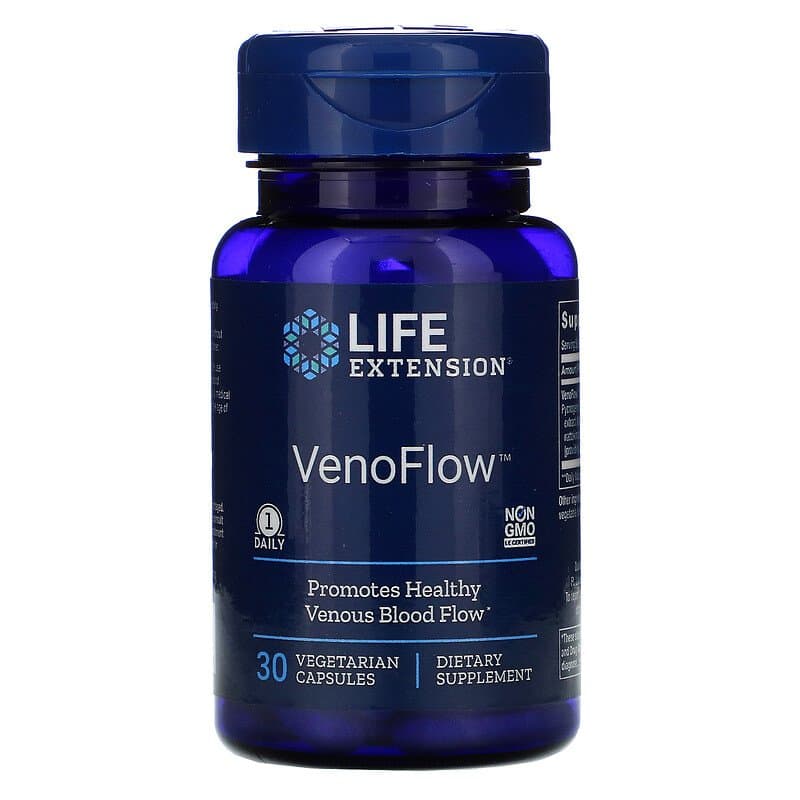 Венозний кровотік: підтримка і здоров'я Life Extension (VenoFlow), 30 капсул (LEX-21023)