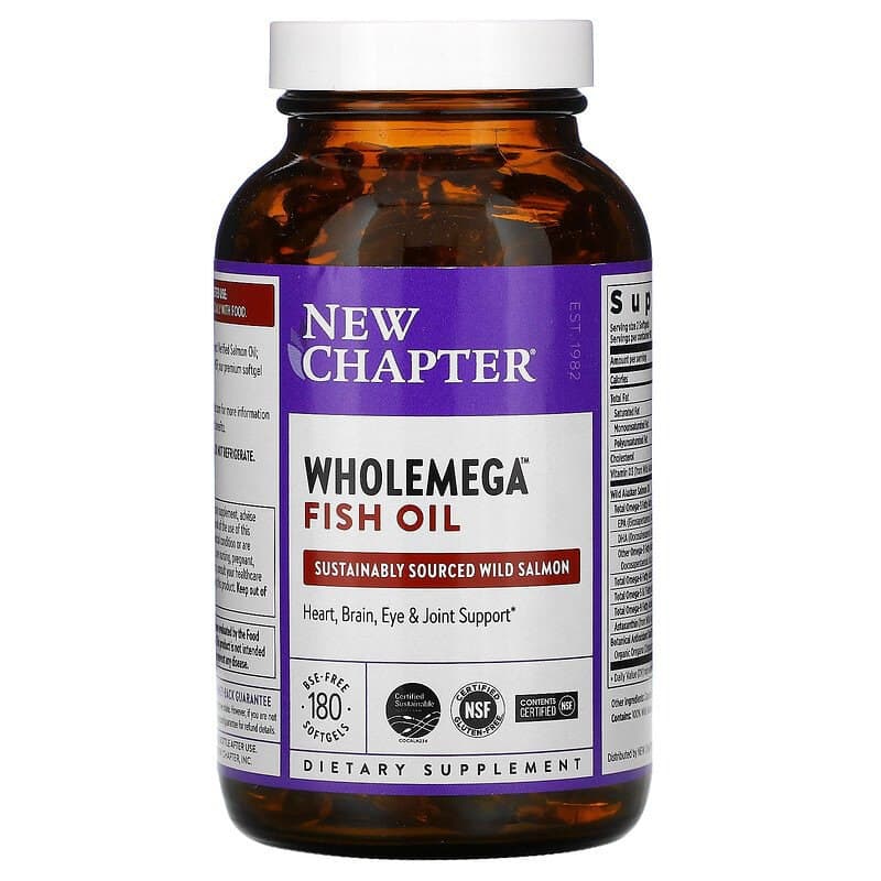 Жир аляскинского лосося New Chapter Alaskan Salmon Oil 1000 мг, 180 капсул (NCR-05000)