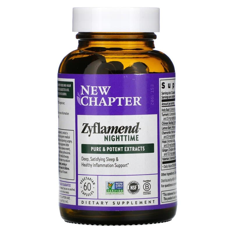 Здоровий сон New Chapter Zyflamend Nighttime, 60 капсул (NCR-90091)