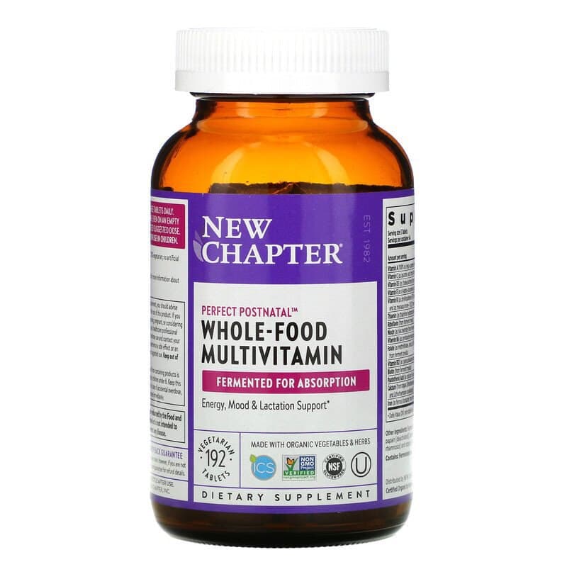 Мультивітамінний комплекс постнатальний New Chapter Postnatal MultiVitamin, 192 таблетки (NCR-90058)