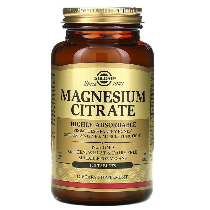 Цитрат магнію Solgar Magnesium Citrate, 120 таблеток (SOL-59205)