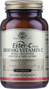 Вітамін C Solgar Ester-C Plus 1000 мг, 60 таблеток (SOL-59195)