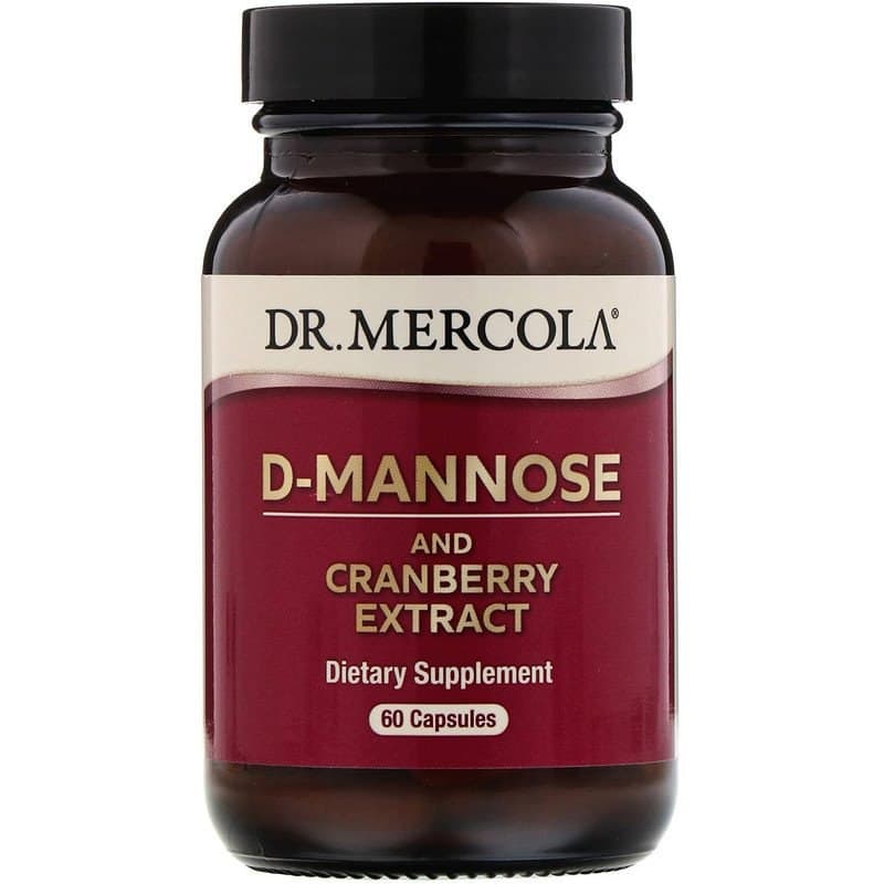 Підтримка нирок з журавлиною Dr. Mercola D-Mannose and Cranberry, 60 капсул (MCL-01052)