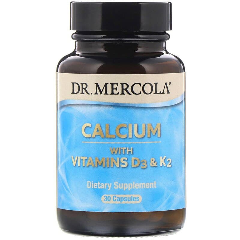 Кальцій з вітамінами Д3 і К2 Dr. Mercola Calcium with Vitamins D3 & K2, 30 капсул (MCL-01994)