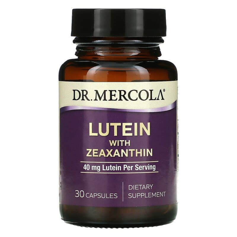 Лютеїн із зеаксантином Dr. Mercola Lutein with Zeaxanthin 40 мг, 30 капсул (MCL-03661)