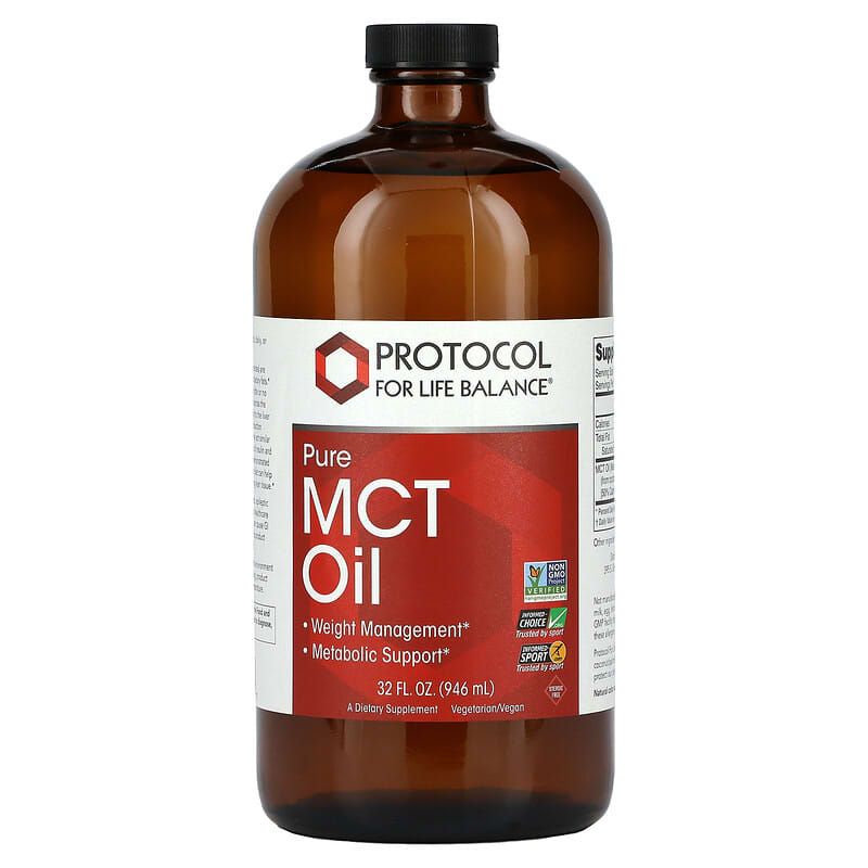 Олія MCT Protocol for Life Balance Pure MCT Oil чиста, 946 мл (PRT-12199)