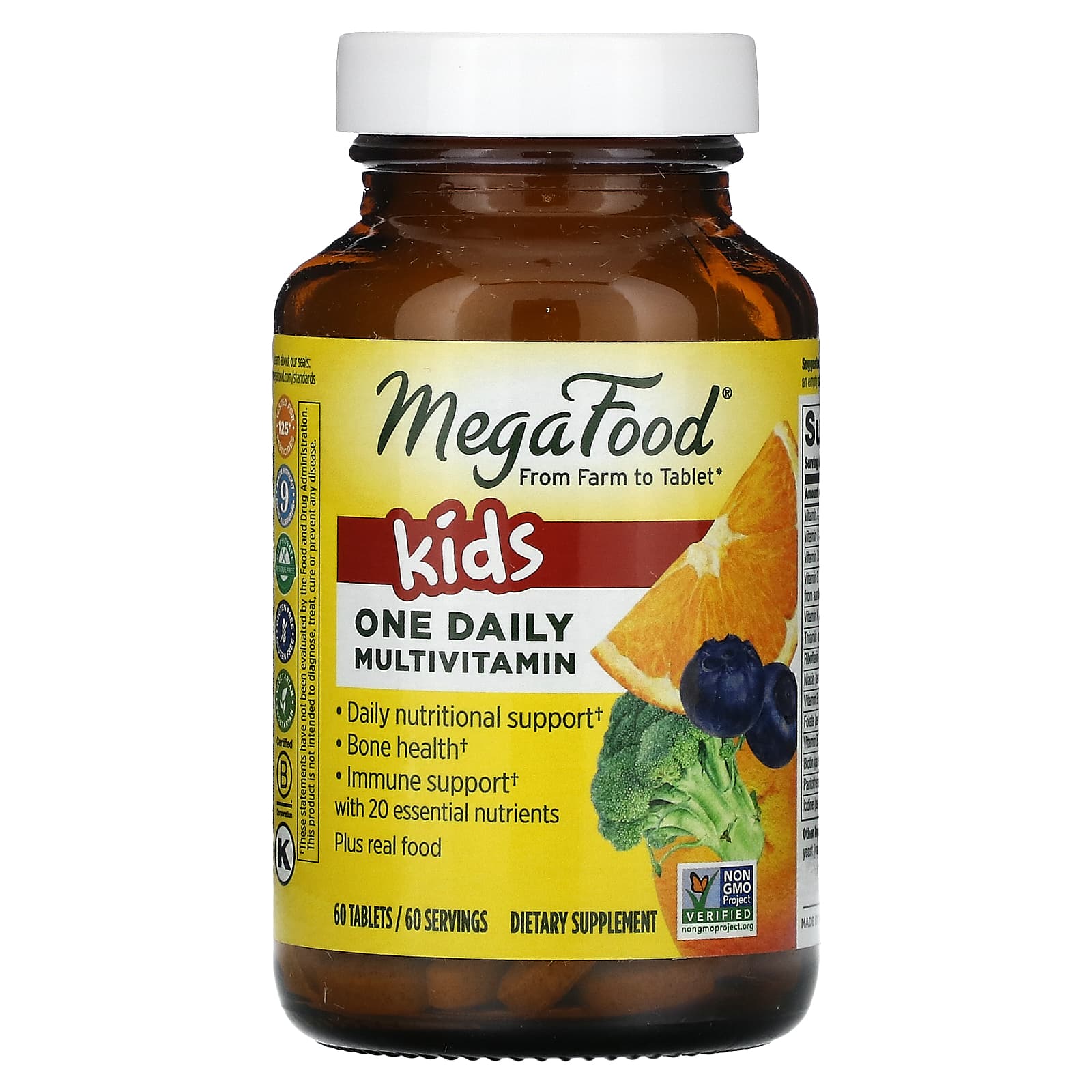 Вітаміни для дітей MegaFood Kid's One Daily 1 в день, 60 таблеток (MGF-10180)