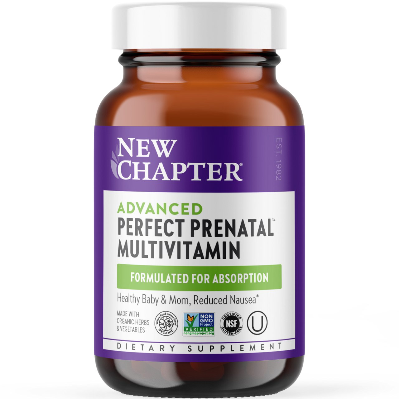 Мультивітаміни для вагітних New Chapter Perfect Prenatal Multivitamin, 48 таблеток (NCR-00315)