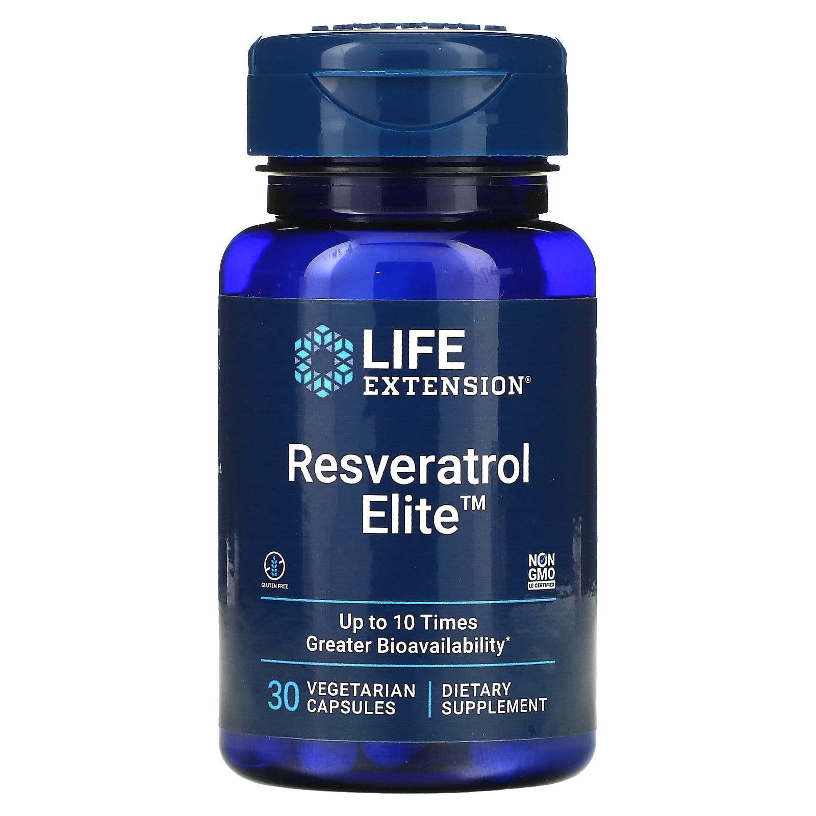 Ресвератрол Life Extension Resveratrol Elite, 30 вегетаріанських капсул (LEX-22106)