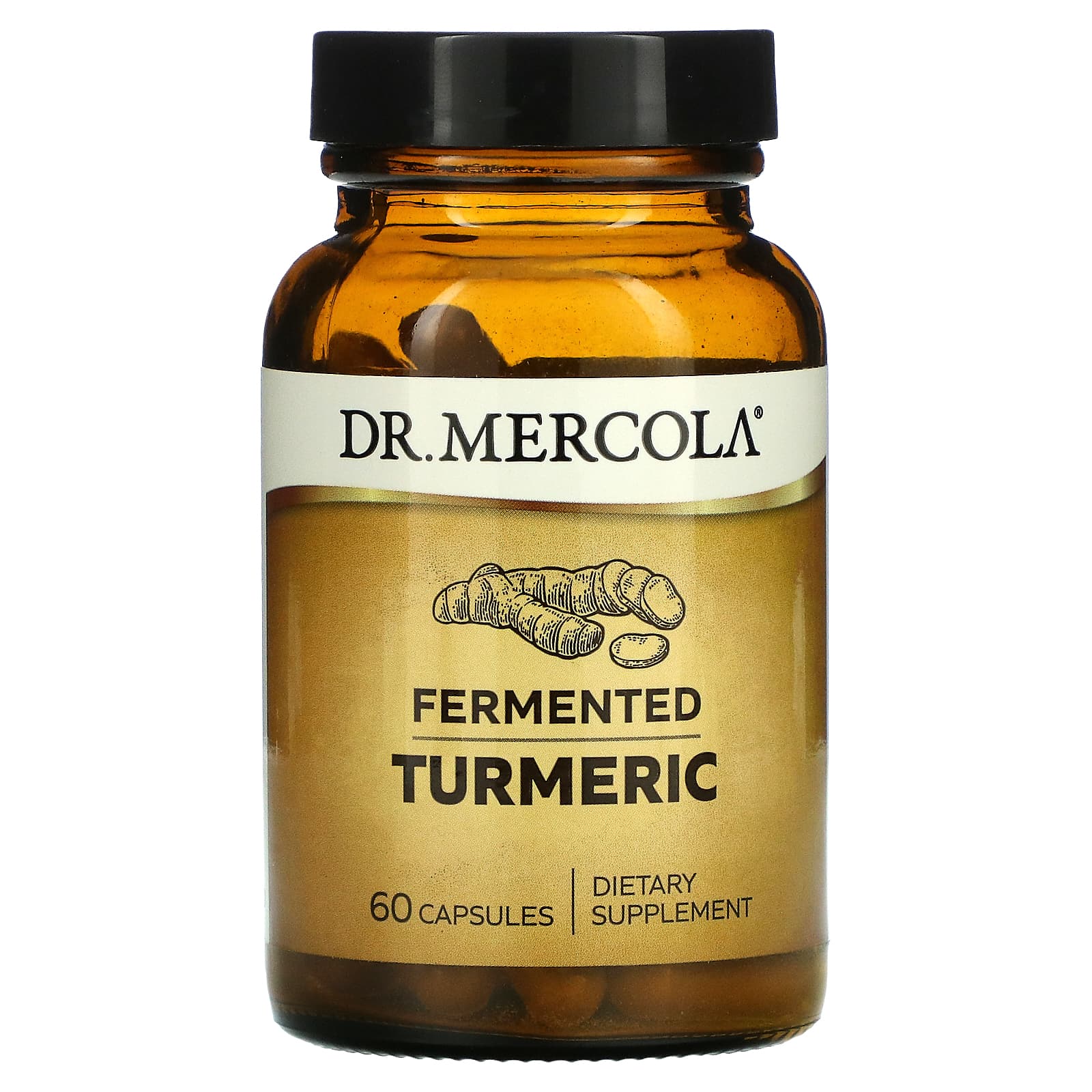 Куркума ферментована Dr. Mercola Fermented Turmeric, 60 капсул (MCL-03236)
