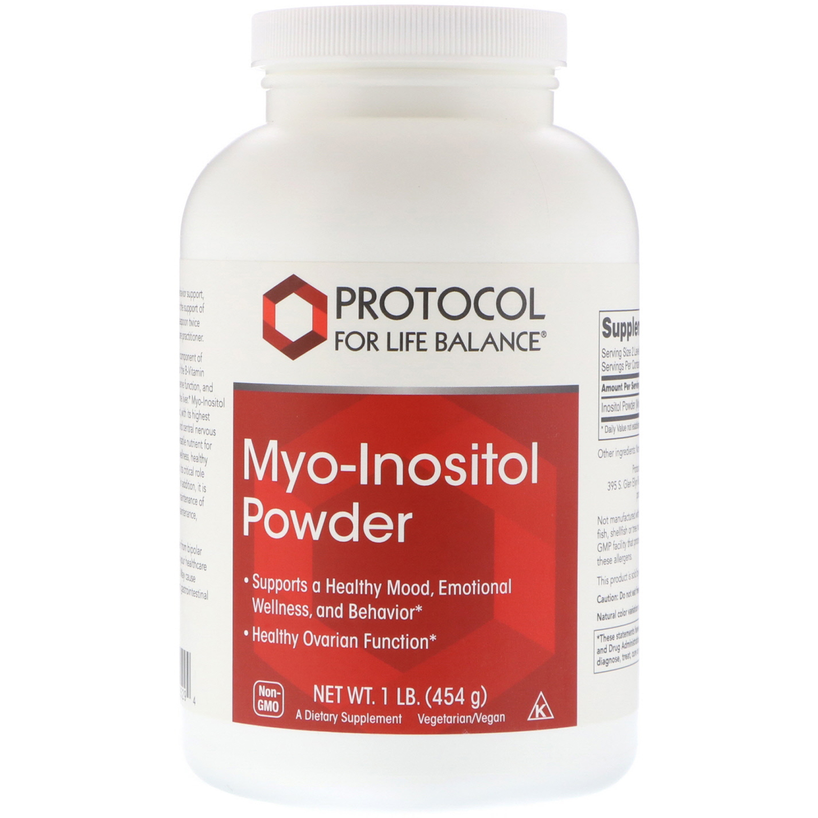 Міо-інозитол Protocol for Life Balance Myo-Inositol Powder порошок, 454 г (PRT-10529)