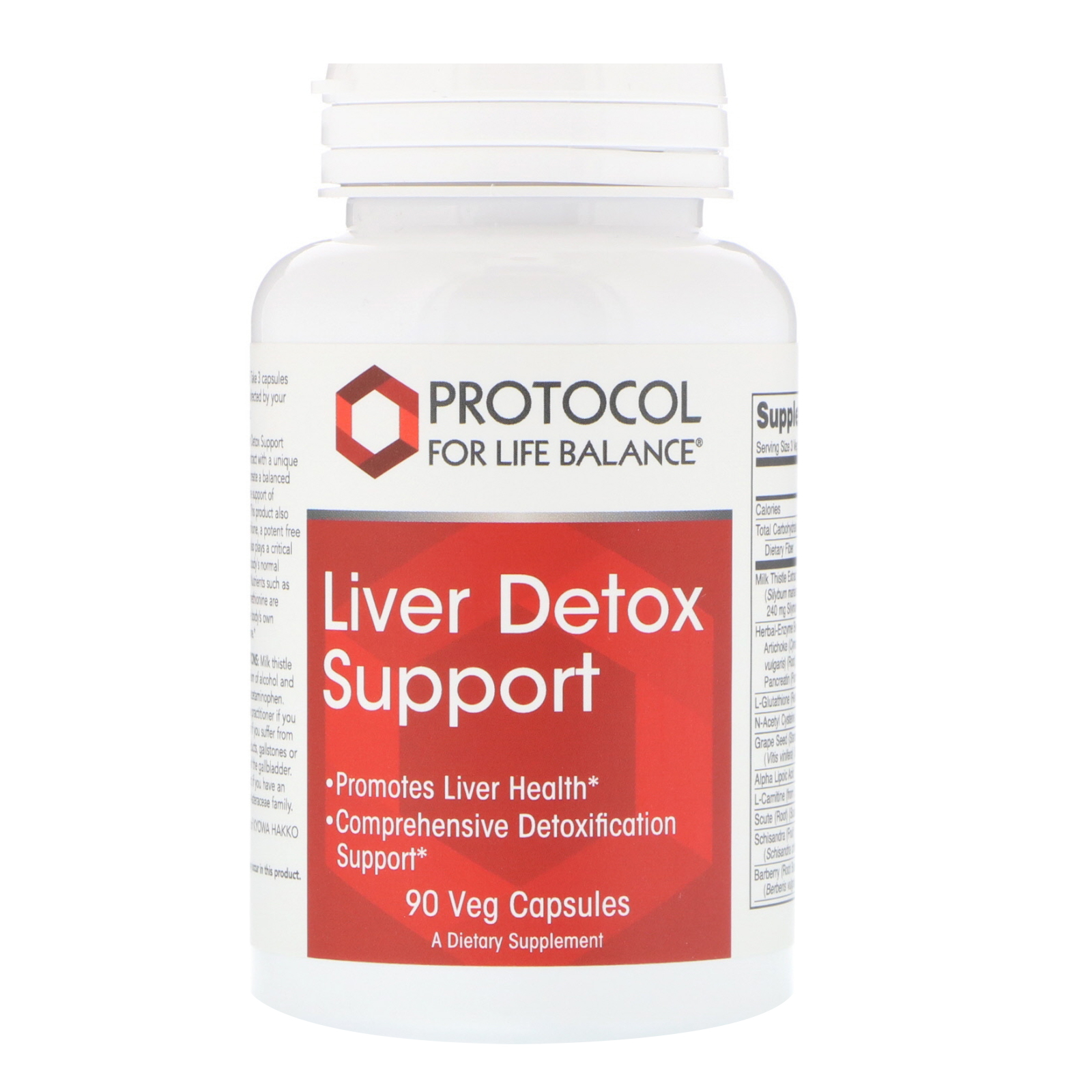 Засіб для виведення токсинів Protocol for Life Balance Liver Detox Support, 90 вегетаріанських капсул (PRT-12448)