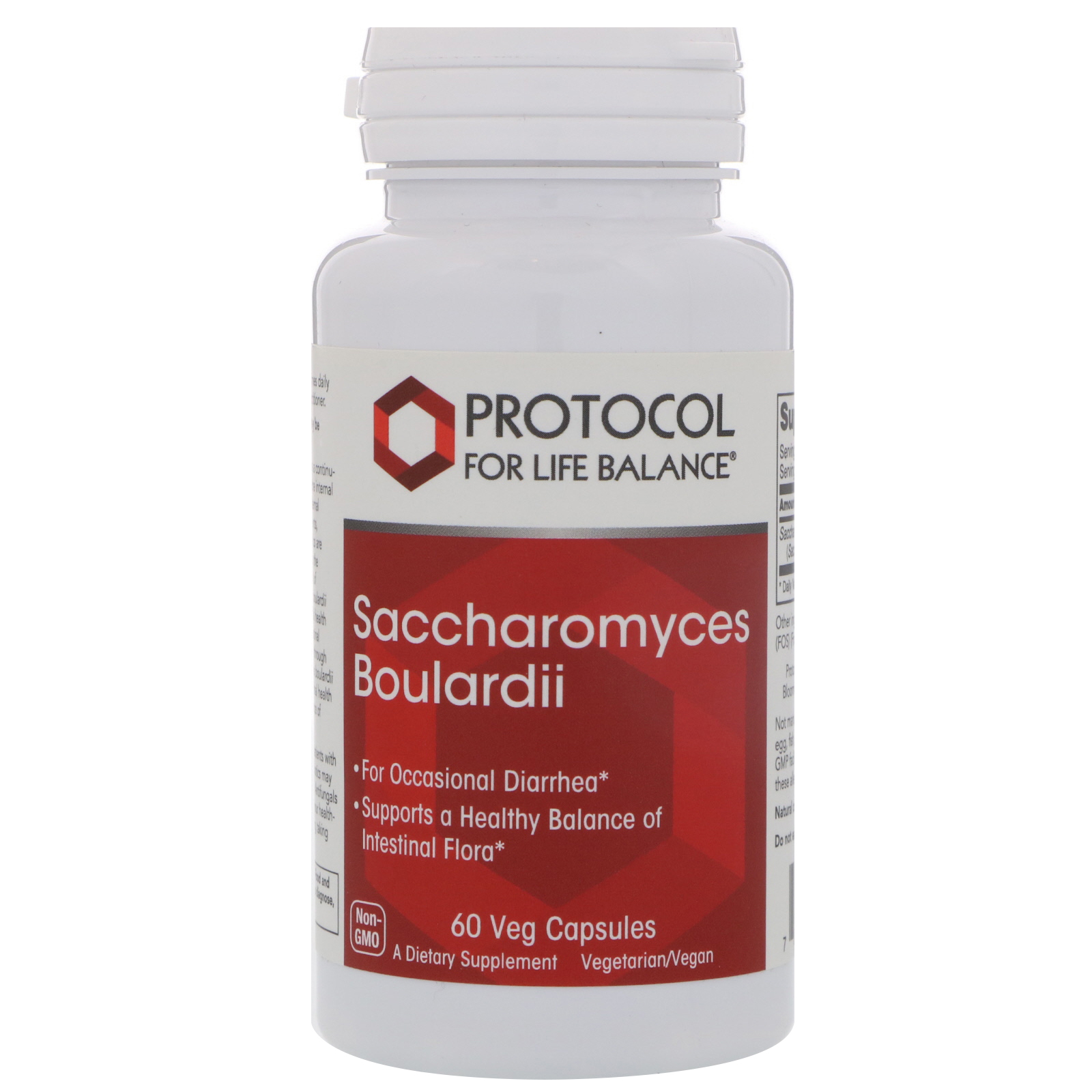Сахароміцети буларді Protocol for Life Balance Saccharomyces Boulardii, 60 вегетаріанських капсул (PRT-12933)