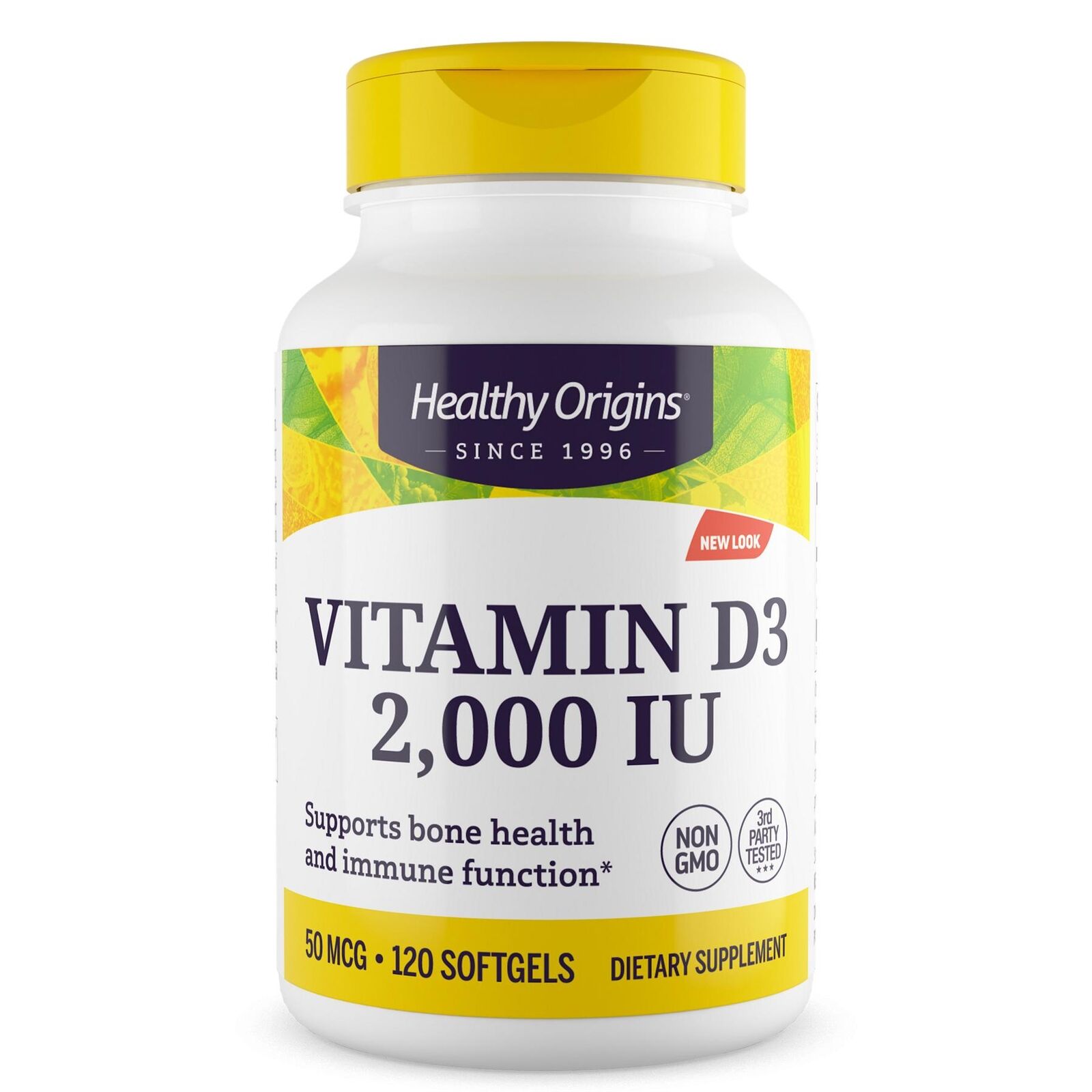 Вітамін Д3 Healthy Origins Vitamin D3 2000 МО, 120 капсул (HOG-15374)