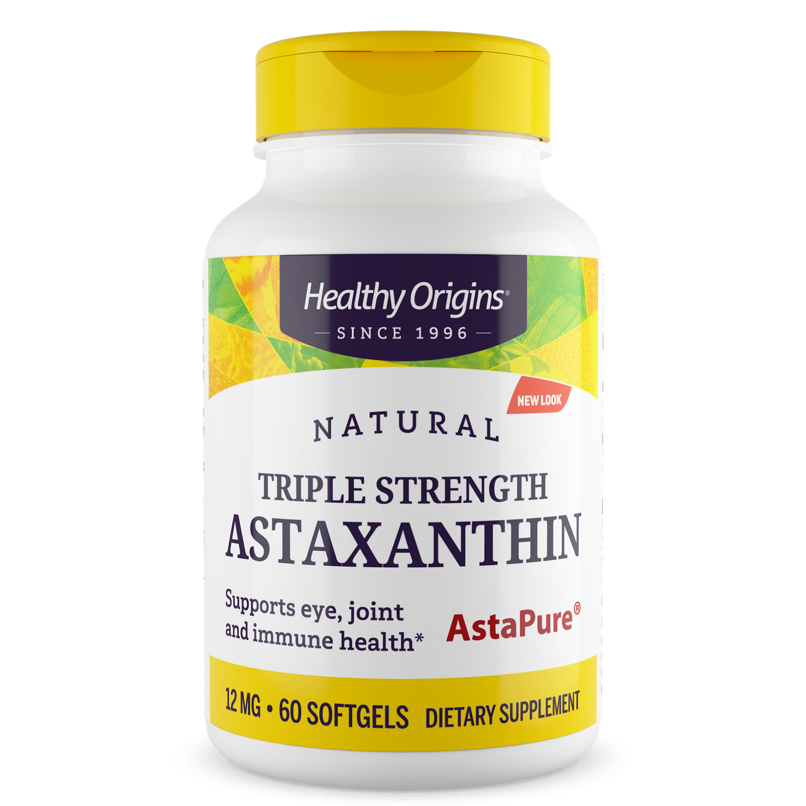 Астаксантин Healthy Origins Astaxanthin 12 мг, 60 гелевих капсул (HOG-84925)