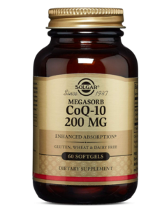 Коензим Q10 Solgar CoQ-10 200 мг, 60 гелевих капсул (SOL-00968)