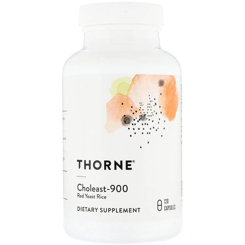 Червоний дріжджовий рис Thorne Choleast-900, 120 капсул (THR-70501)