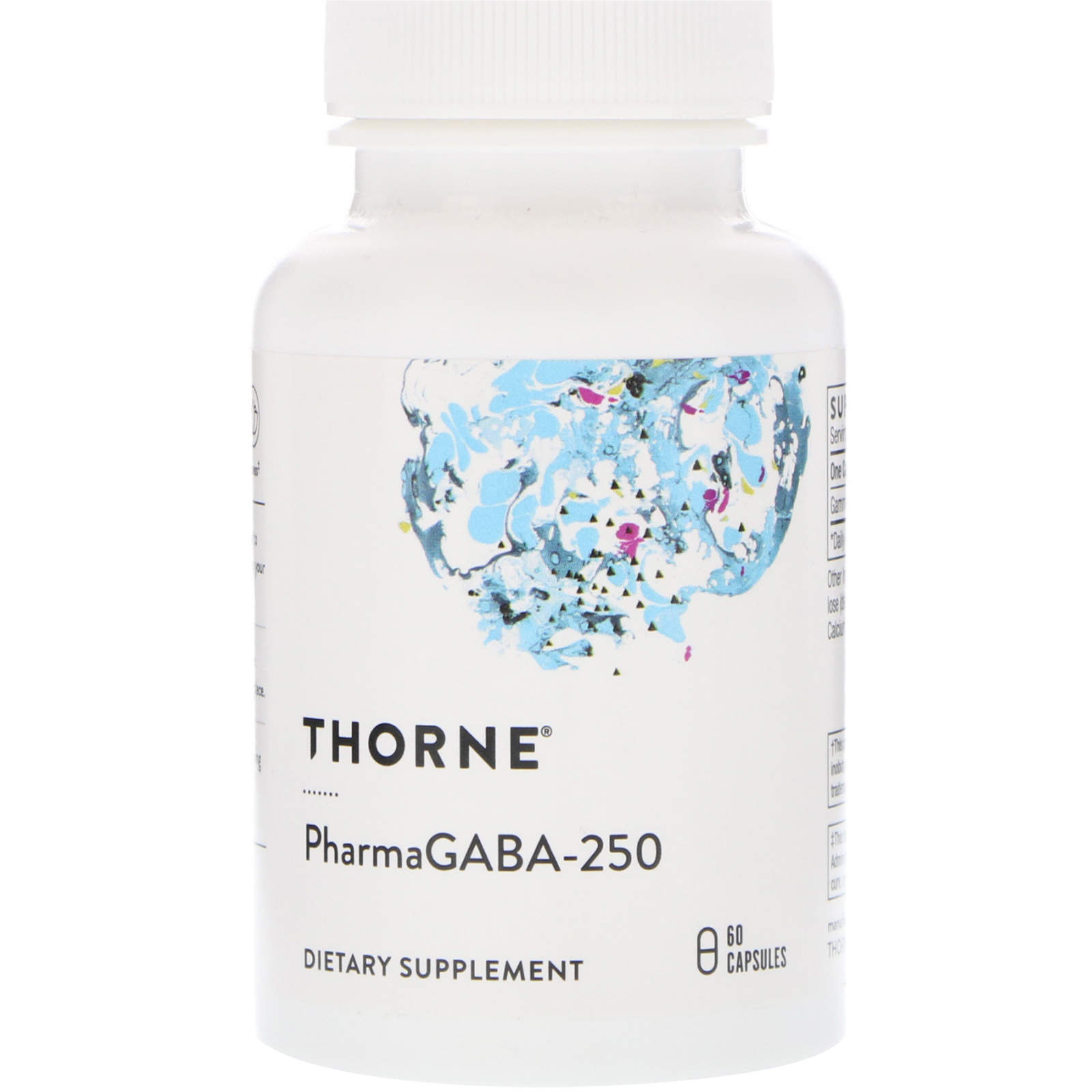 Гамма-аміномасляна кислота Thorne PharmaGABA-250, 60 кап. (THR-66201)