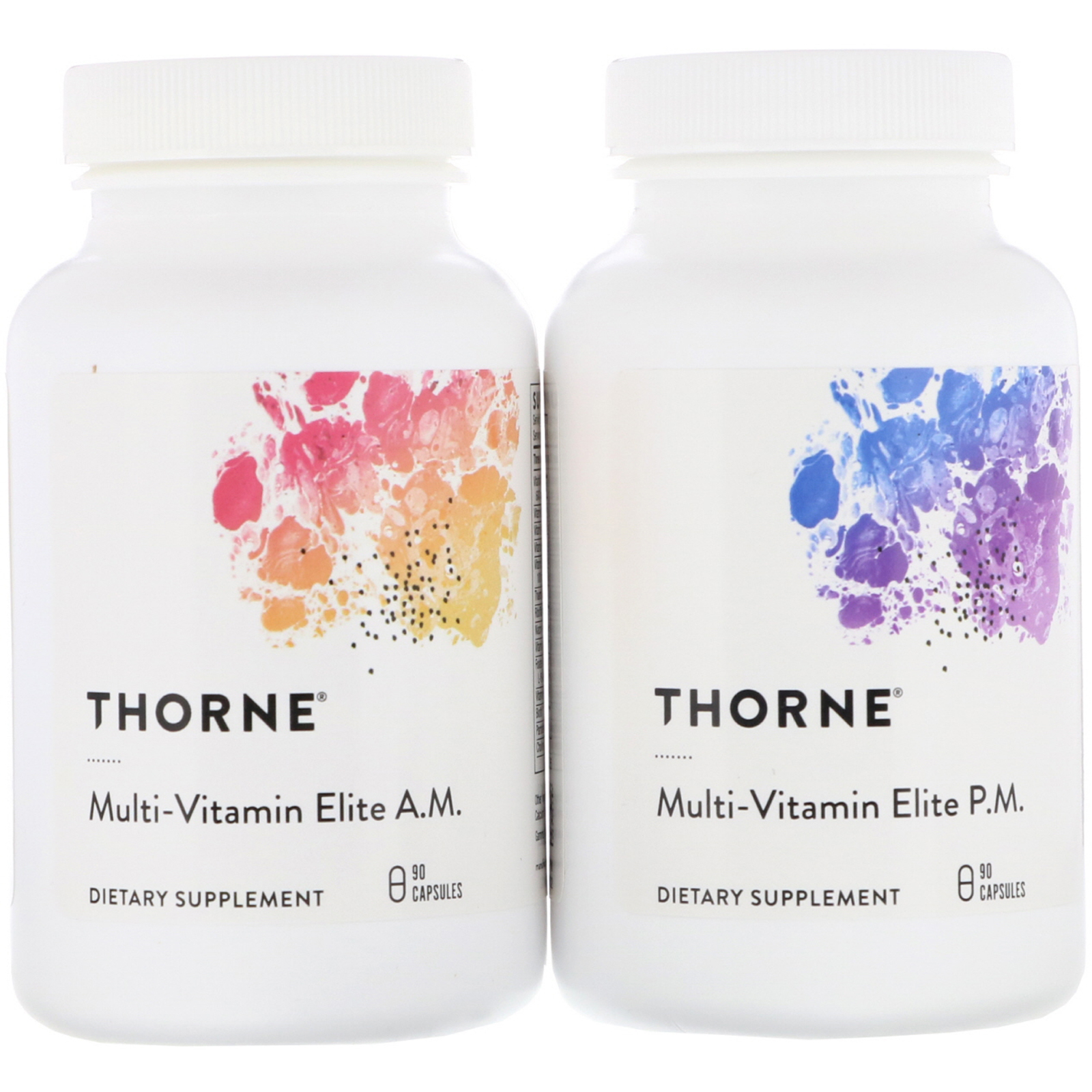 Мультивітаміни еліт Thorne Multi-Vitamin Elite 2 пляшки по 90 капсул (THR-00653)