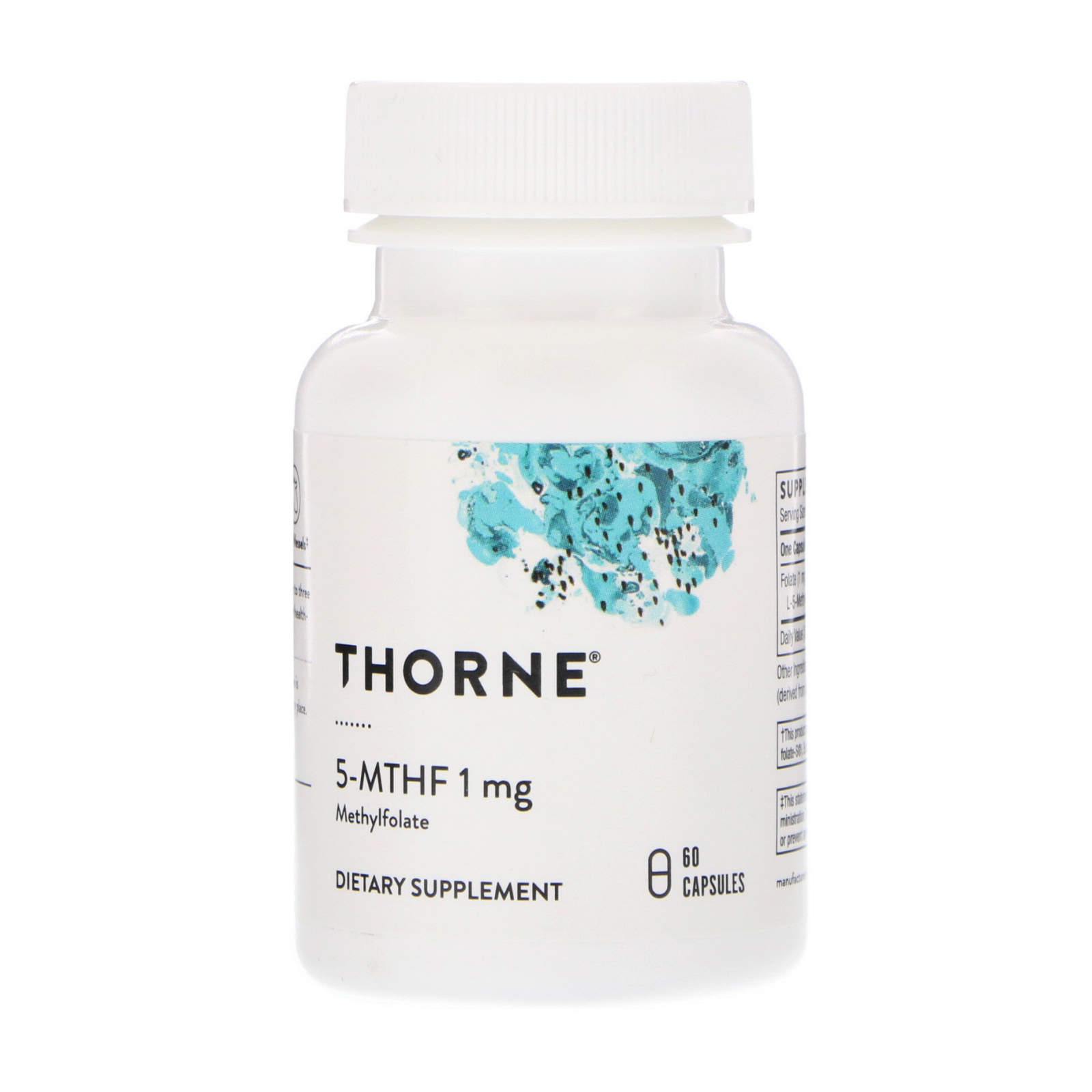 Метилфолат Thorne 5-MTHF 1 мг, 60 капсул (THR-12901)