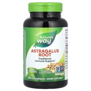 Астрагал Nature's Way Astragalus корінь 1410 мг, 180 веганських капсул (470 мг в капсулі)(NWY-15337)