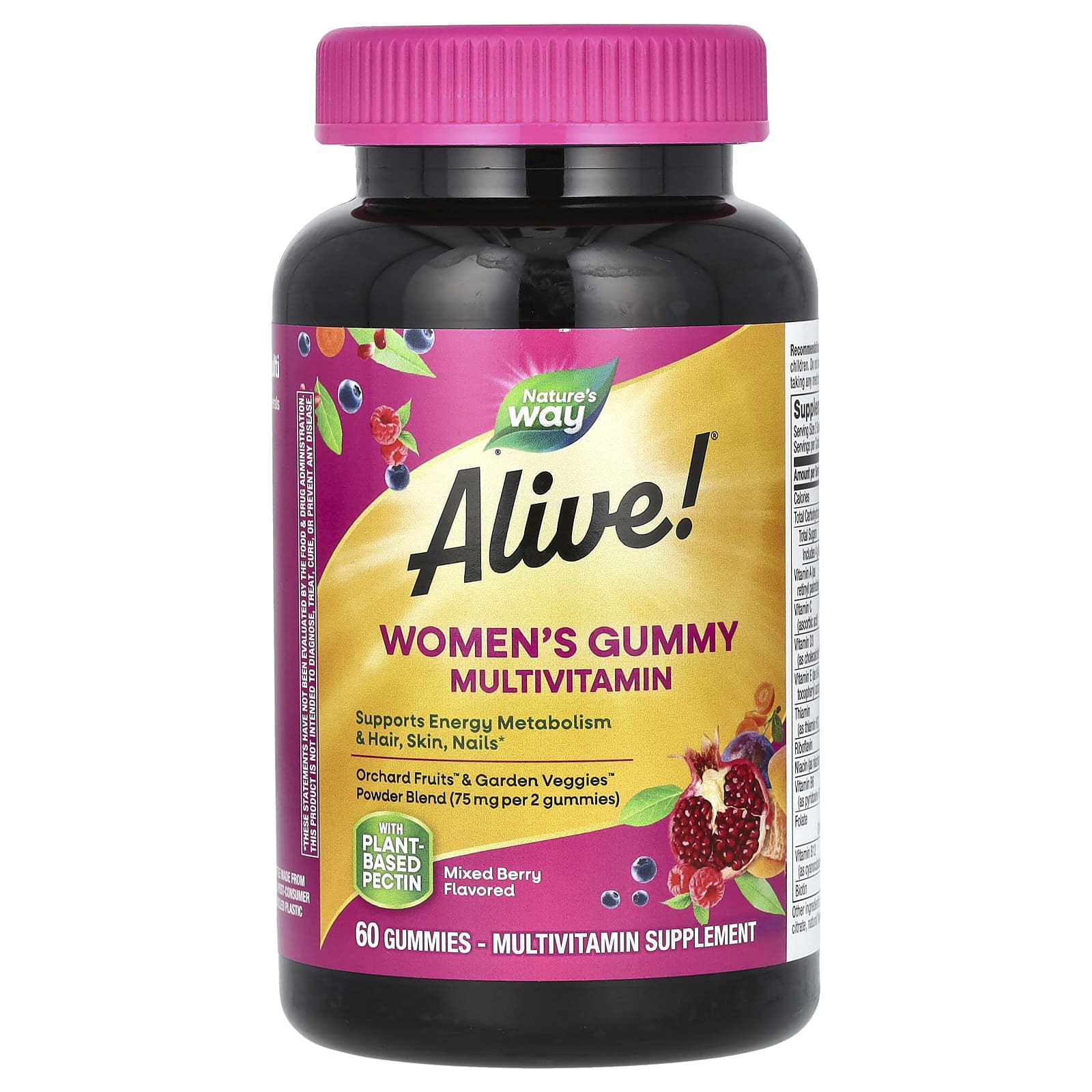 Мультивітаміни для жінок Nature's Way Alive! Women's Gummy Vitamins ягідний мікс, 60 жувальних цукерок (NWY-15903)