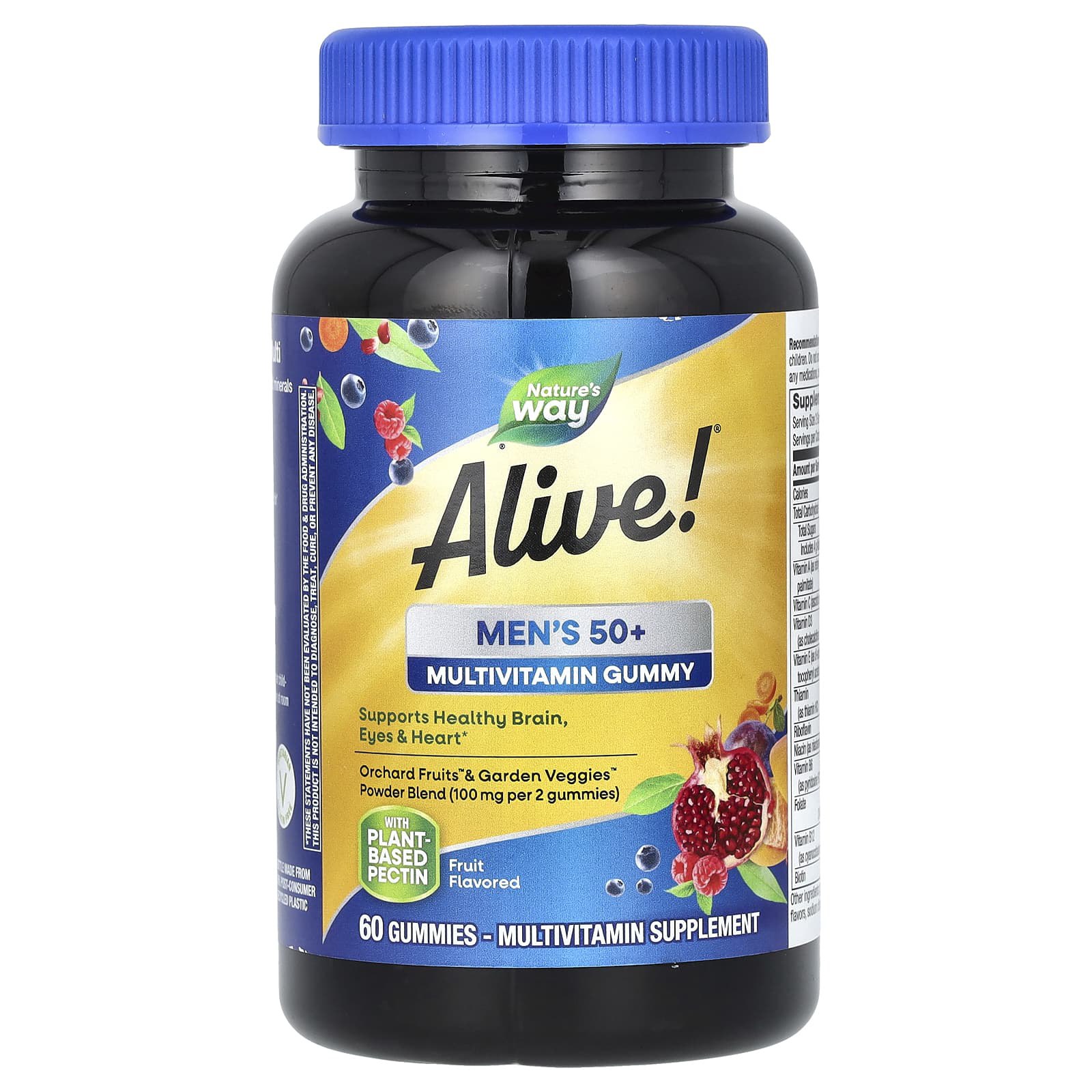 Вітаміни для чоловіків 50+ Nature's Way Men's 50+ Gummy Vitamins, 60 жувальних цукерок (NWY-15902)