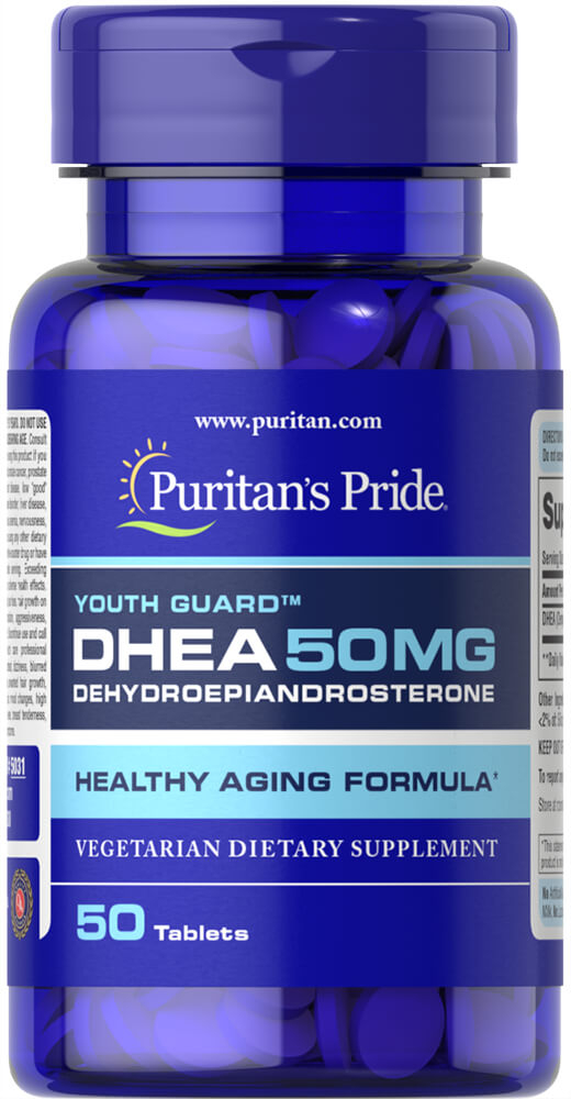 ДГЕА Puritan's Pride Дегідроепіандростерон DHEA 50 мг, 50 таблеток (PTP-15031)