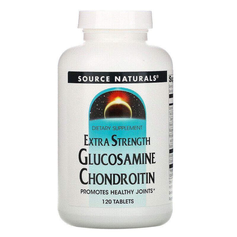Глюкозамін і хондроїтин Source Naturals Glucosamine Chondroitin, 120 таблеток (SNS-01382)
