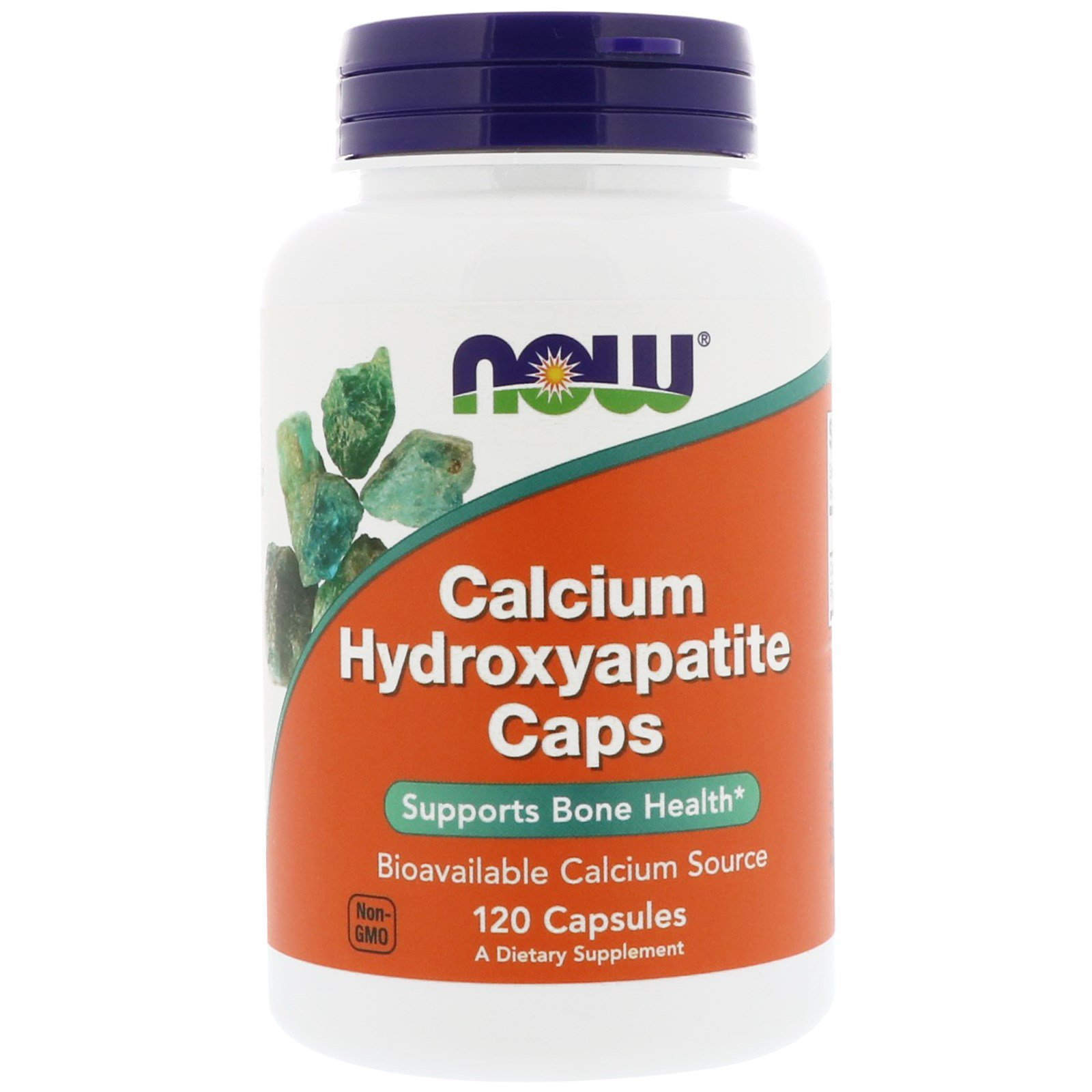 Кальцій і фосфор в капсулах Now Foods гідроксиапатит кальцію Calcium Hydroxyapatite, 120 капсул (NOW-01253)