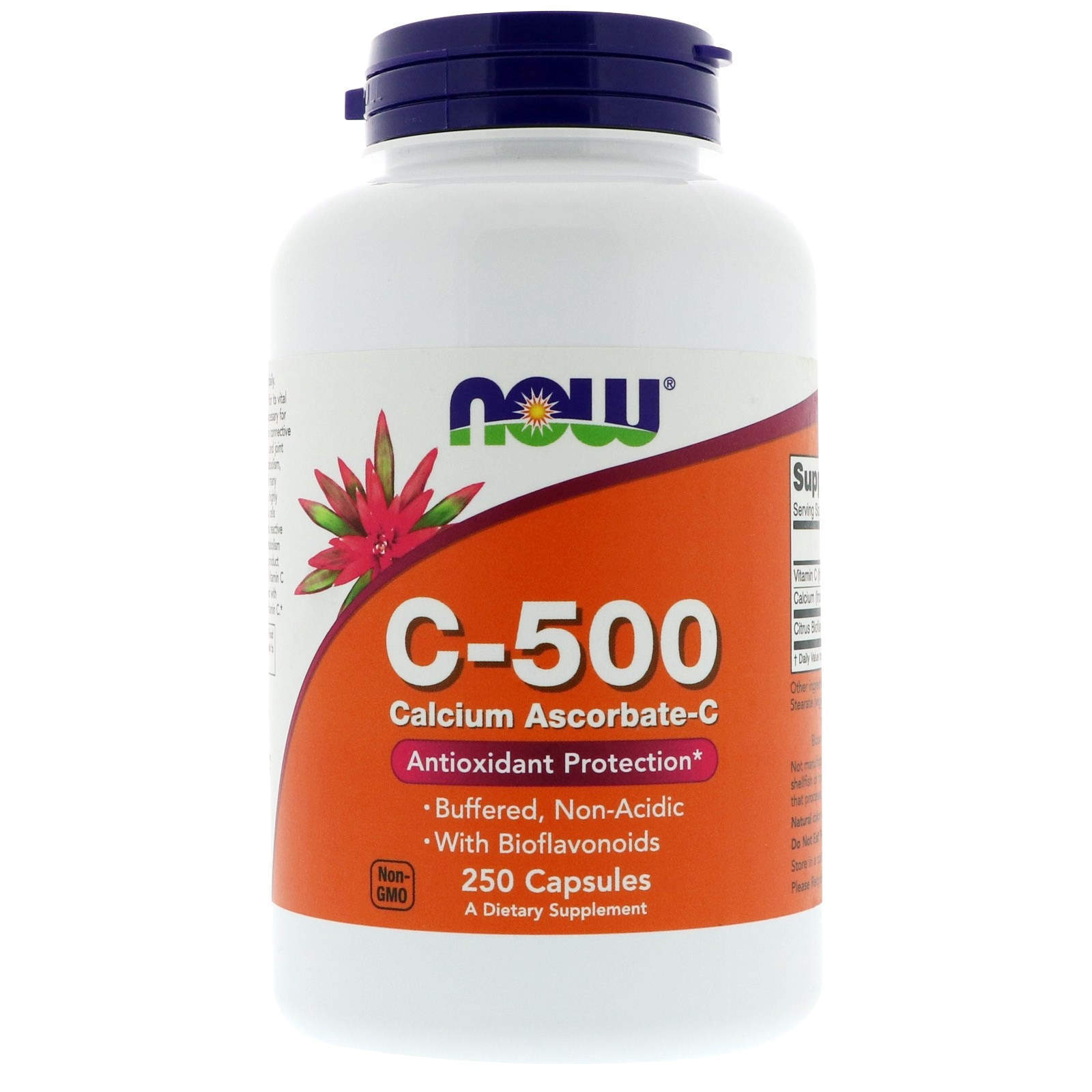 Аскорбат кальцію вітамін С Now Foods Vitamin C-500 Calcium Ascorbate-C, 250 капсул (NOW-00677)