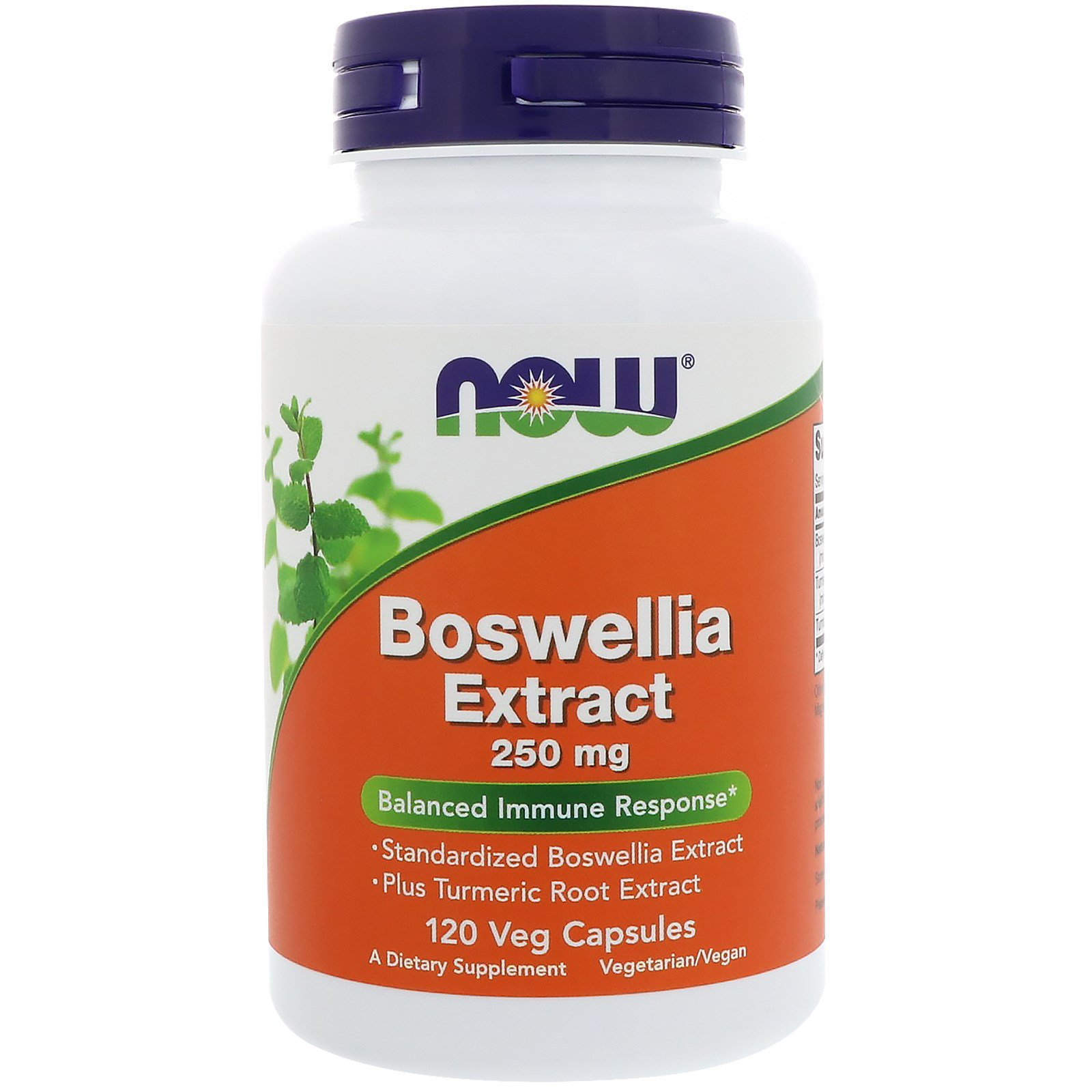 Босвелія (Boswellia)Now Foods екстракт 250 мг, 120 рослинних капсул (NOW-04614)