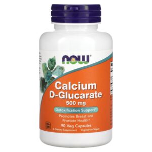 Глюкарат кальцію Now Foods Calcium D-Glucarate 500 мг, 90 вегетаріанських капсул (NOW-03097)