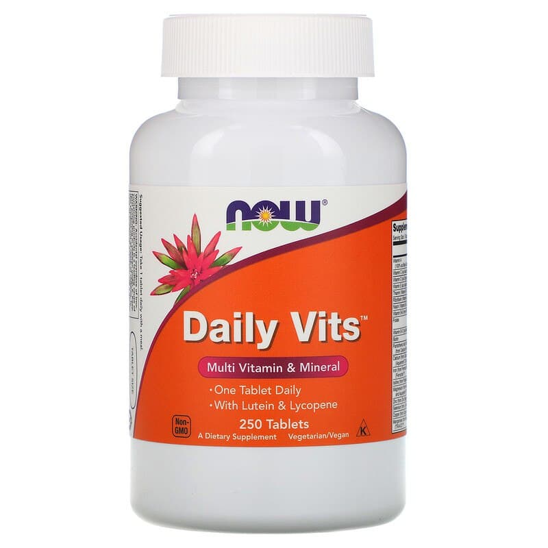 Мультивітаміни і мінерали Now Foods Daily Vits 250 таблеток (NOW-03771)