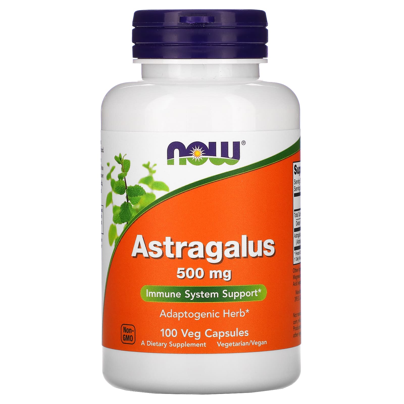 Астрагал Now Foods Astragalus 500 мг, 100 вегетаріанських капсул (NOW-04605)