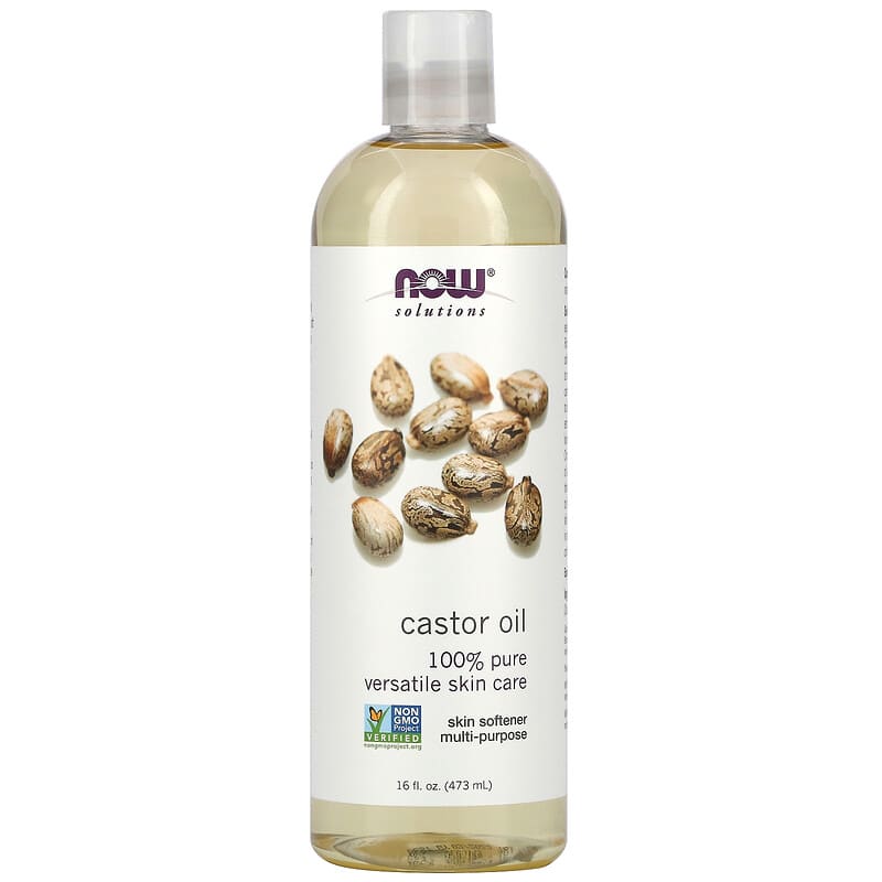 Касторове масло Now Foods Castor Oil Solutions Solution Oils, 473 мл. (NOW-07675)