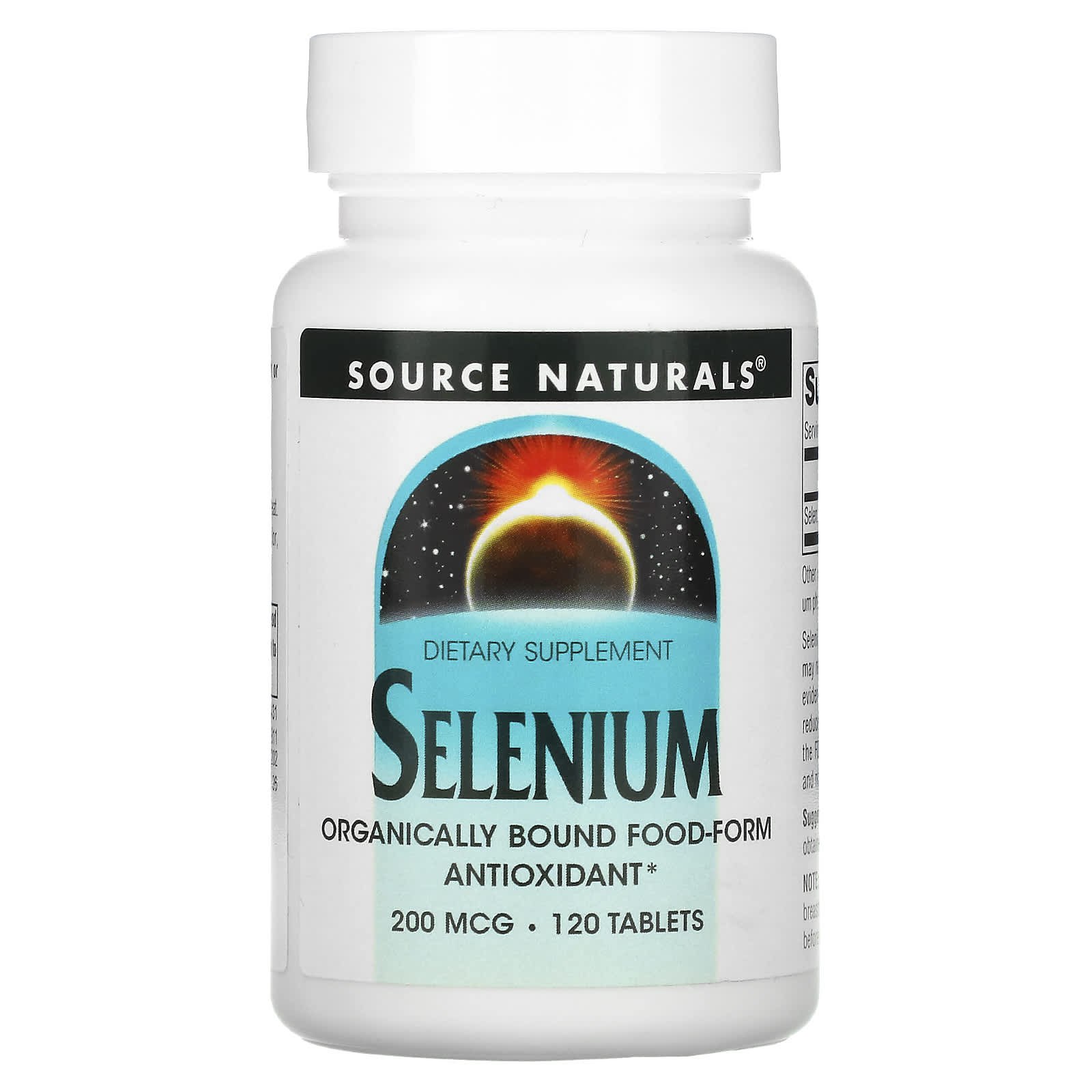 Селен Source Naturals Selenium 200 мкг, 120 таблеток (SNS-00811)