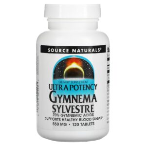Джімнема Сильвестра Source Naturals Gymnema Sylvestre 550 мг, 120 таблеток (SNS-02153)