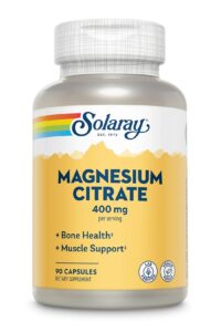Магній цитрат, Magnesium Citrate, Solaray, 400 мг, 90 капсул (133 мг на капсулу)